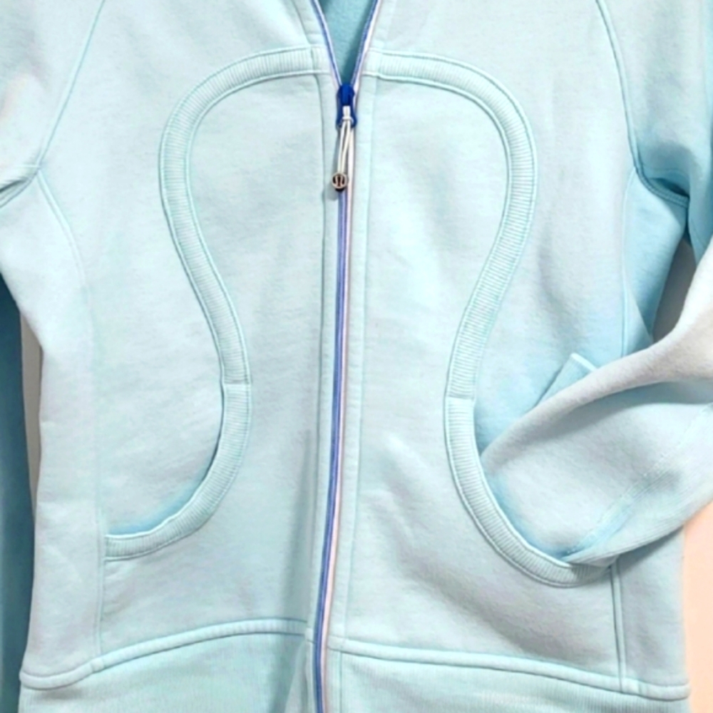 LULU LEMON Aquamarine SCUBA Hoodie Women's Size 8 NWOT